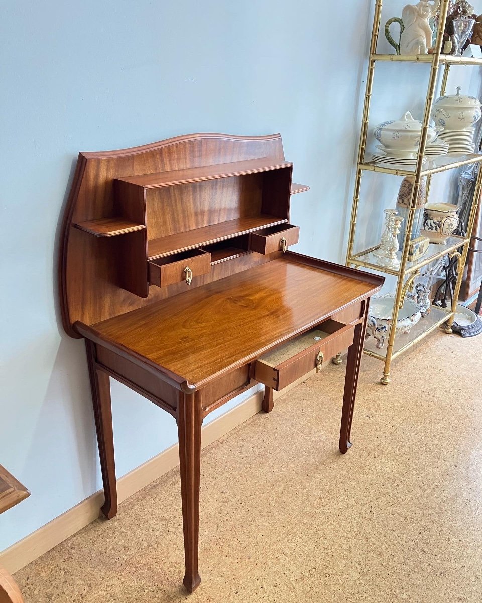 Louis Majorelle : Bureau Art Nouveau En Acajou -photo-4