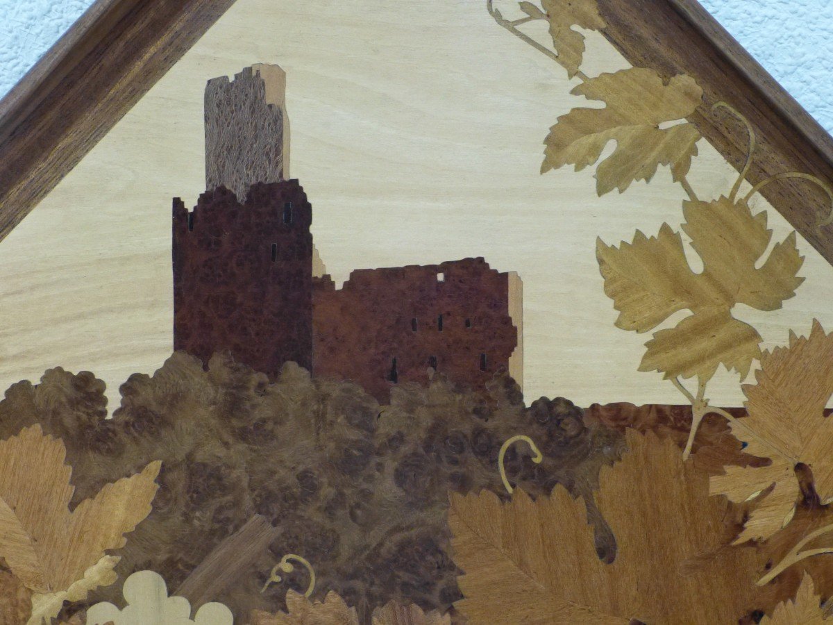 Emile Gallé, Art Nouveau Tray Château De l'Ortenbourg Alsace-photo-2
