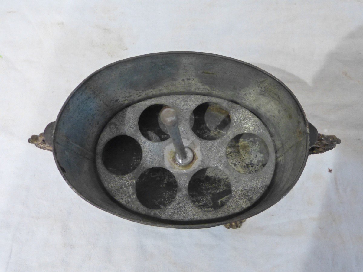 Egg Tray In Painted Sheet Metal Early XIXth Empire-photo-3