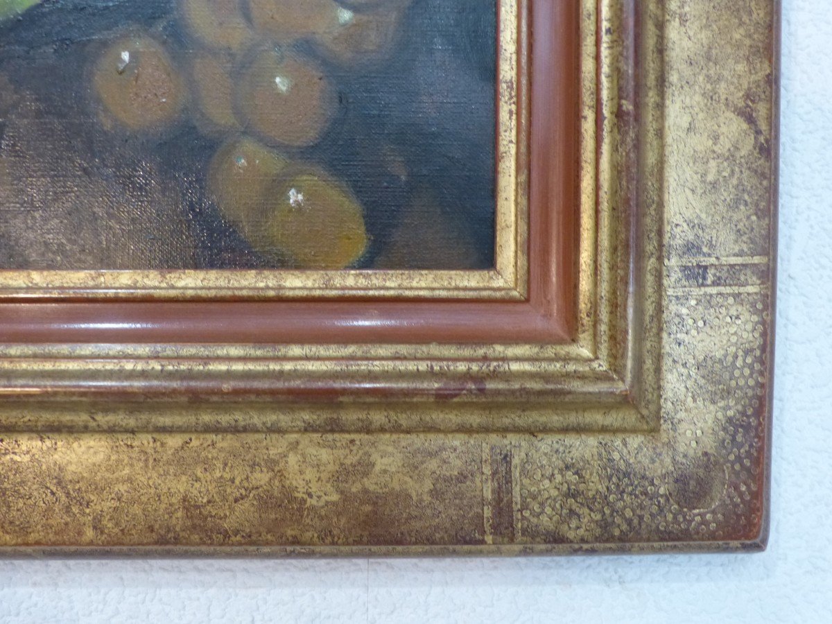 Eugène Bouboulène, Still Life With Melon And Grapes-photo-4