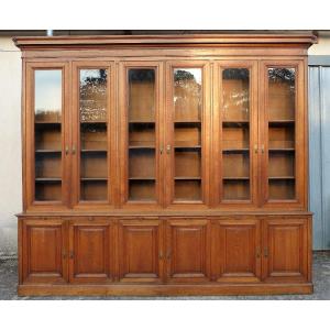 Large Library 12 Doors In Oak Late 19th