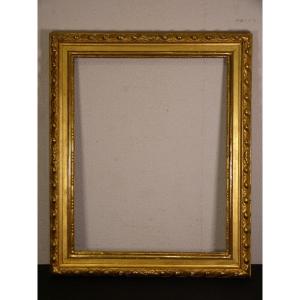 Large Golden Wood Frame 18th 81 X 67 Cm Italy Or Southern Europe Softwood