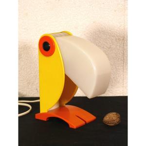 Old Timer Yellow Toucan Lamp Ferrari Verona Years 60