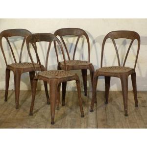 Series Of 4 Tolix Chairs
