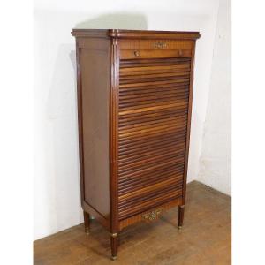 Mahogany Curtain Filing Cabinet Notary Cabinet