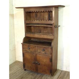 Brutalist Mountain Buffet Furniture In Oak 19th Century