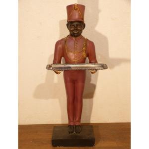Groom In Polychrome Plaster Business Card Display 100 Cm