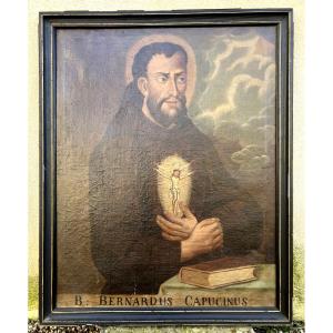 Saint Bernard de Corléone Ordre des Capucins Tableau 18ème