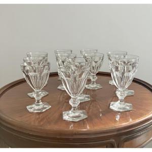 Baccarat Harcourt Set Of 12 Crystal Water Glasses Height: 15 Cm