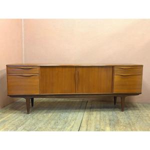 Enfilade scandinave 230 cm design danois années 60 en Teck