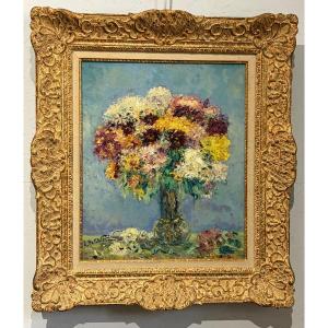 Emmanuel De La Villéon (1858–1944) Bouquet Of Flowers
