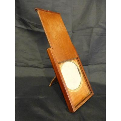 Petit Miroir Portatif Double Pour Cabinet De Curiosité, Miroir Grossissant Et Tain Au Mercure