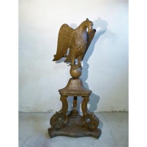 Important Norman Lectern In 18th Century Oak, 190 Cm High