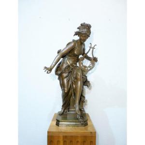 Carrier Belleuse Large Bronze Melody 80 Cm