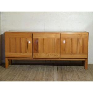 Maison Regain, Sideboard In Elm Of 2 Meters Years 60