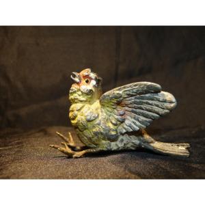 Oiseau En Plomb, Bronze De Vienne