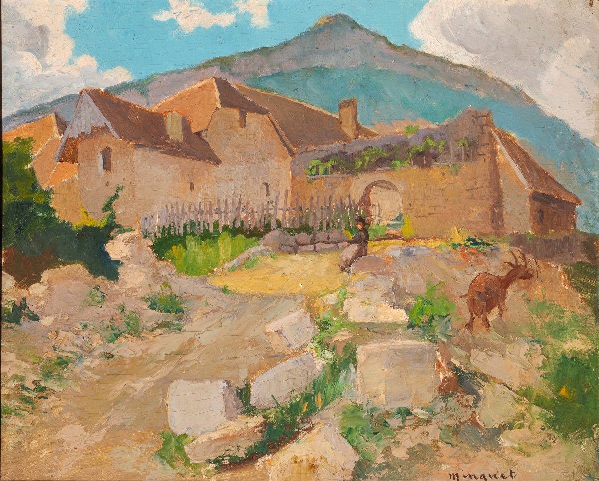 Alexandre-Jules Minguet (1846-1943). Hameau de Clelles (Isère)