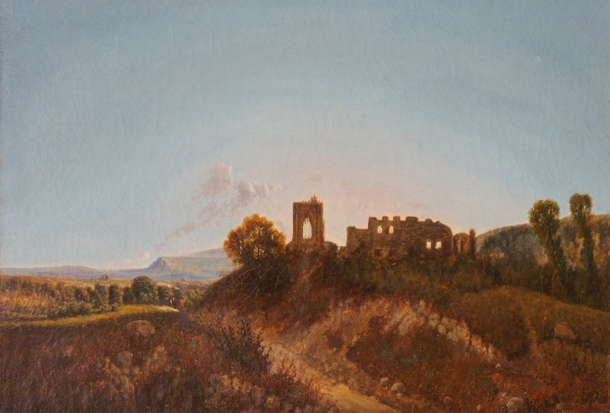 Jean-alexis Achard (1807-1884). Ruines du Château de Beauvoir (Isère)