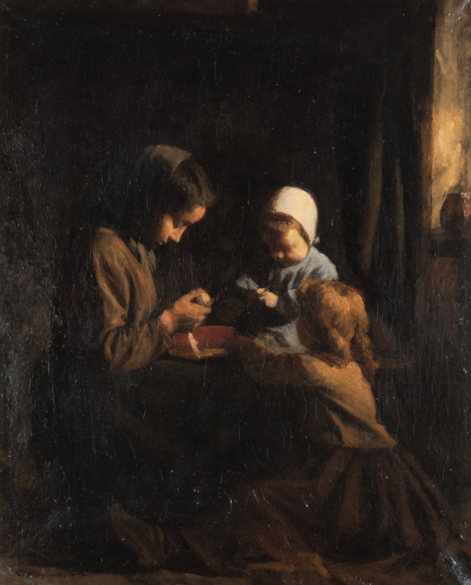 édouard d'Avril (1843-1928). The Family Pluche, Circa 1884