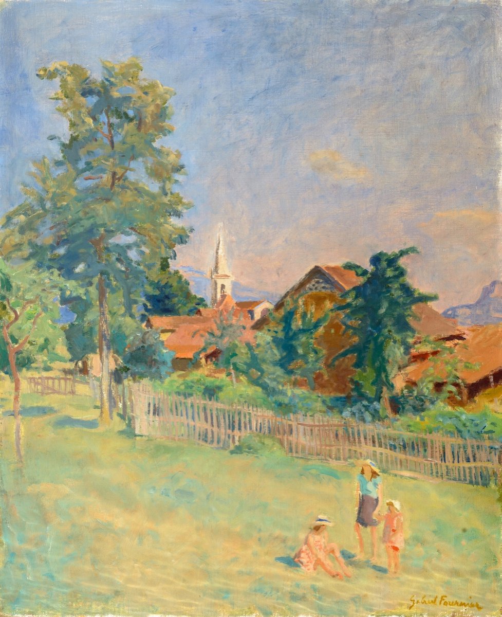 Gabriel Fournier (1893-1963). Landscape At La Murette. Around 1937