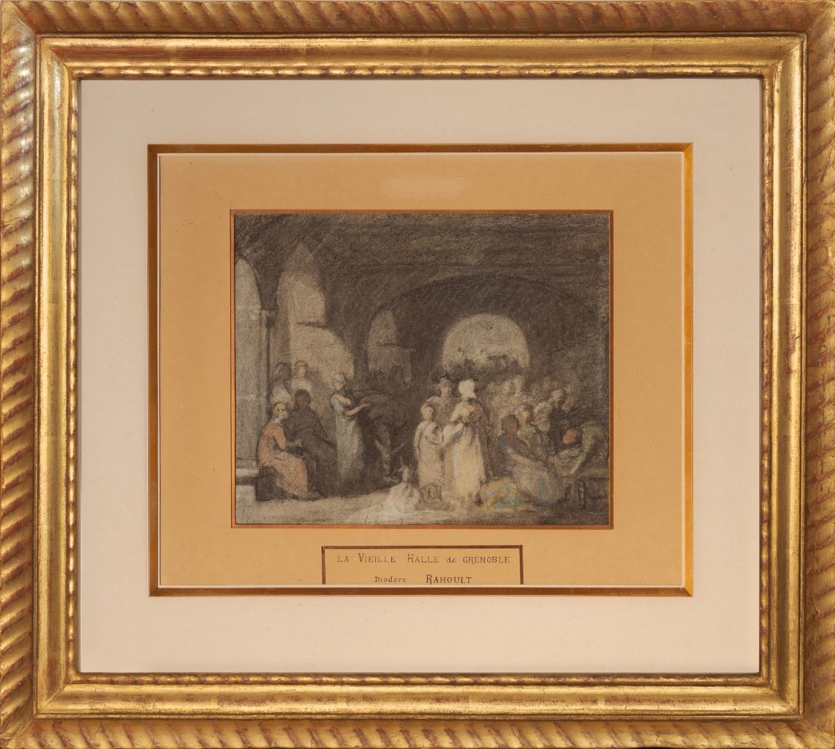Diodore Rahoult (1819-1874). La vieille Halle de Grenoble-photo-2
