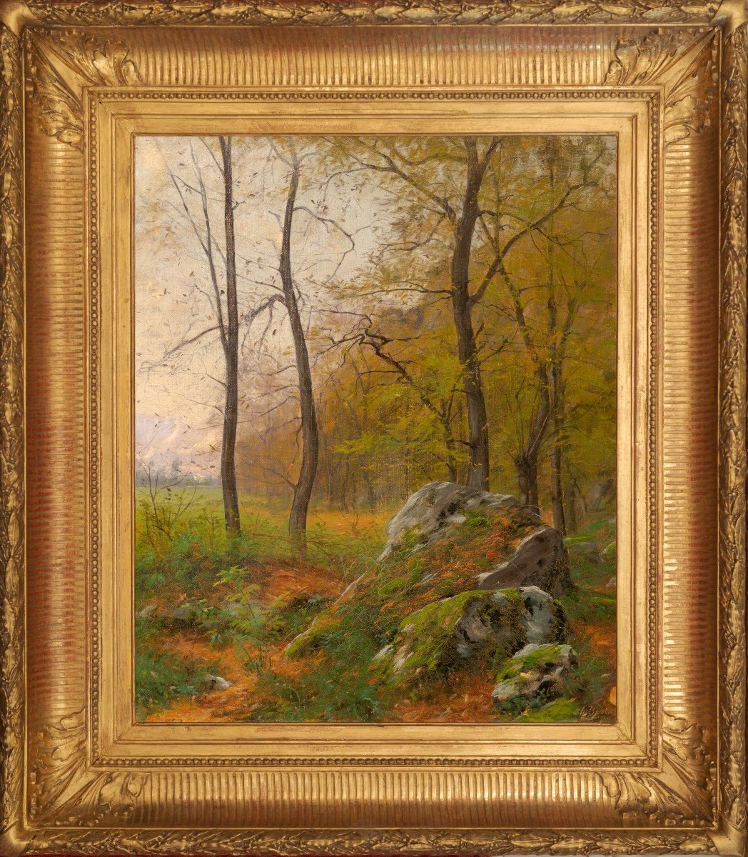 Charles Bertier (1860-1924). Aux Buissières, Sassenage. Étude.-photo-2