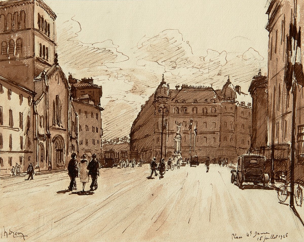 Drevet Joanny (1889-  1969)  Grenoble, Paysages - Impressions Grenoble, Didier Et Richard-photo-4