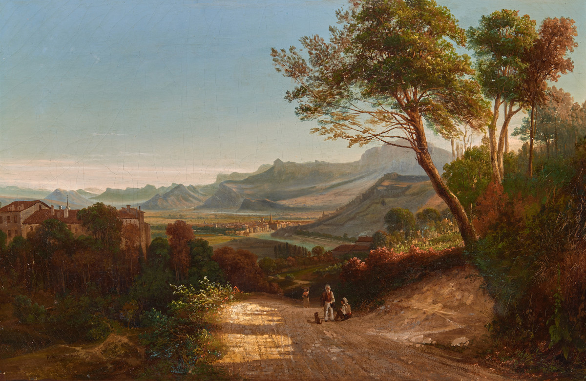 vue de Grenoble et de la vallée de l'Isère