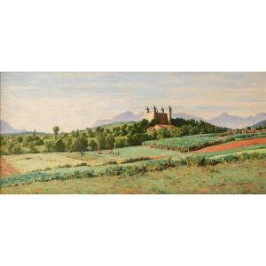 Tancrède Bastet (1858-1942). The Bon Repos Castle, Haute-jarrie (isère)