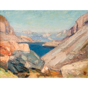 Pierre Calès (1870-1961). Crozet Lake, Belledonne Massif