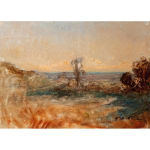 François-auguste Ravier (1814-1895). Plain Landscape