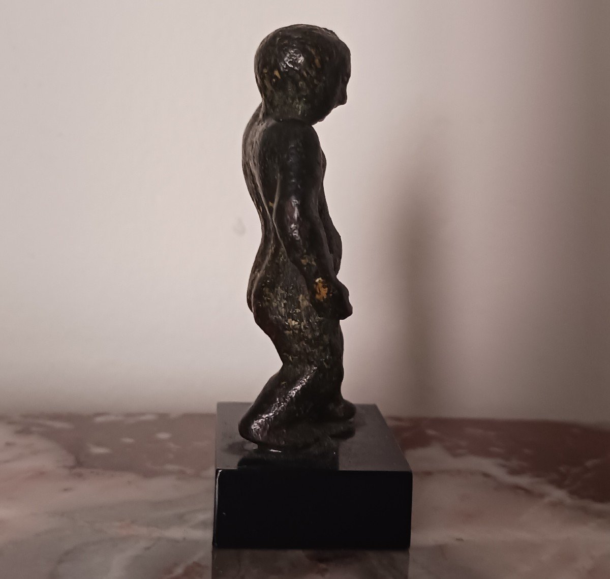 Rome Antique - petit bronze - Eros - période tardive, III e ou IV e s.-photo-2