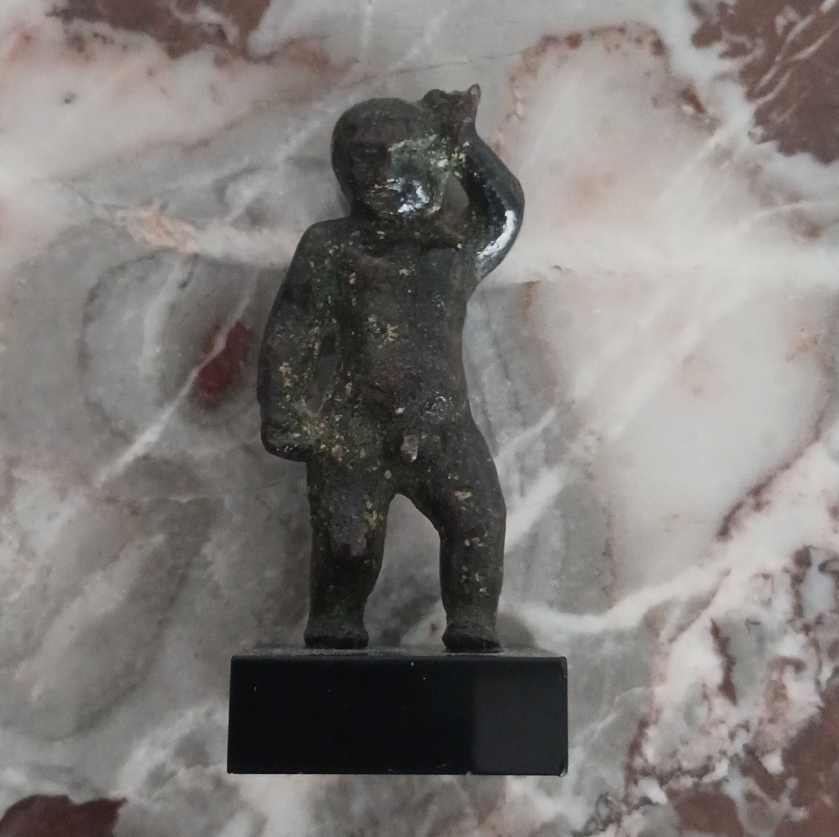 Rome Antique - petit bronze - Eros - période tardive, III e ou IV e s.-photo-1