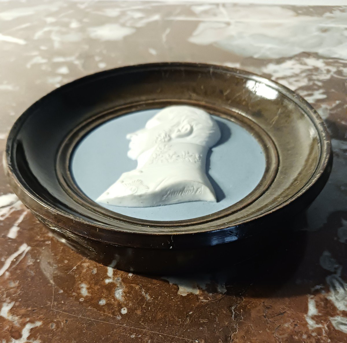 Manufacture De Sèvres For The Duke Of Doudeauville - Biscuit Medallion Of Baron Von Humboldt -photo-1