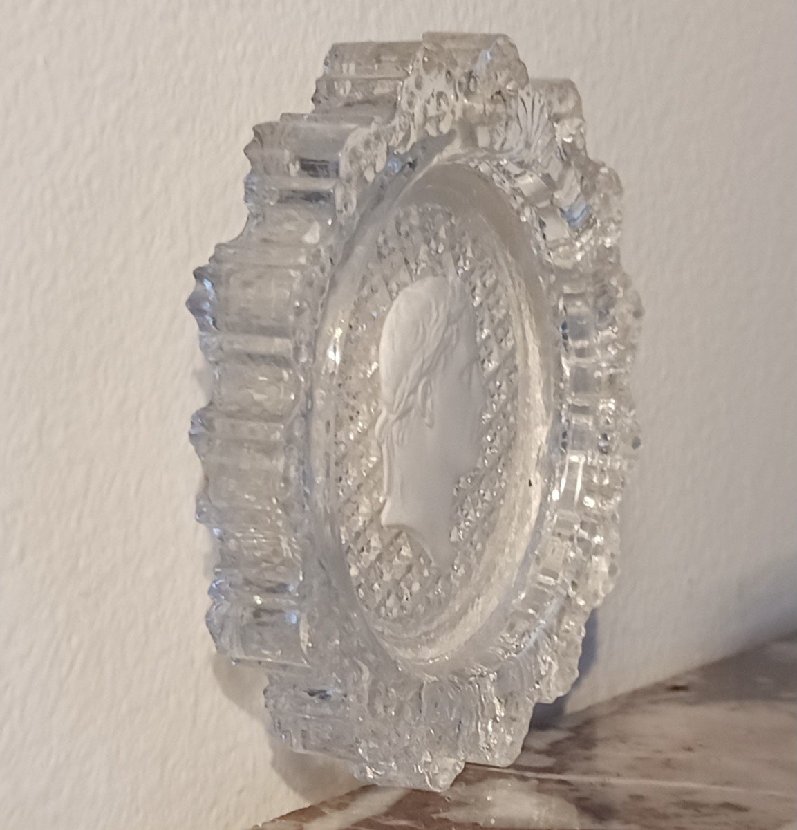 Baccarat - Cristallo-cérame With A Profile Of Napoleon As Caesar - Brouwet Collection - Empire, Circa 1810-photo-4