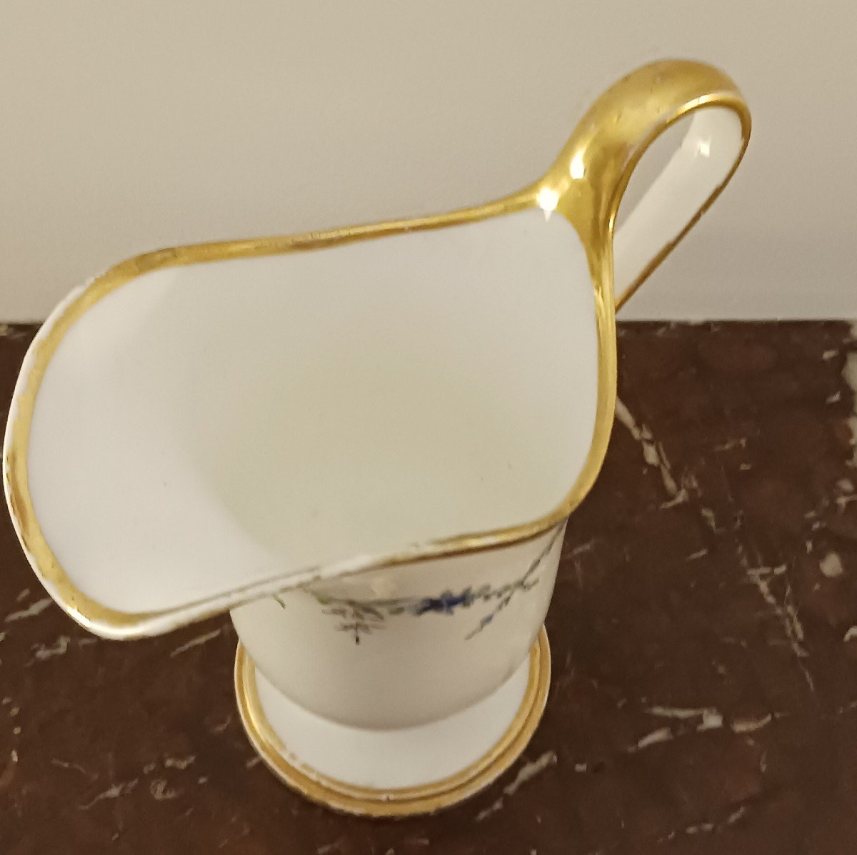 Manufacture révolutionnaire de Sèvres - pot à lait - forme étrusque ou hanap - porcelaine tendre-photo-4