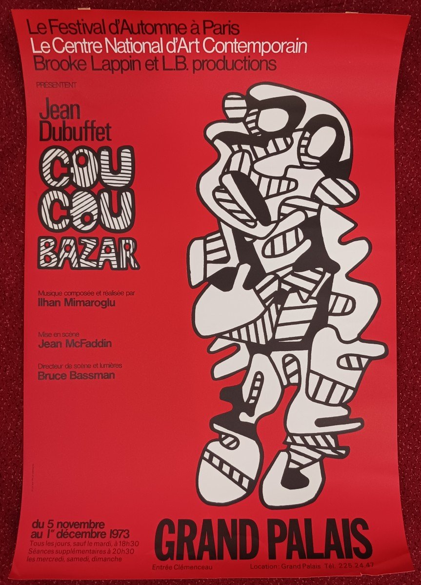 Dubuffet, Coucou Bazar At The Grand Palais - 1973 Exhibition Poster - Offset