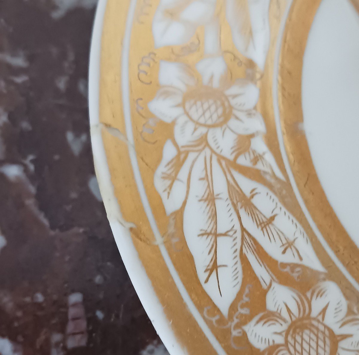 Paris, Empire Period, Restoration - Drageoir And Its Dormant - Gilded Hard Porcelain-photo-4
