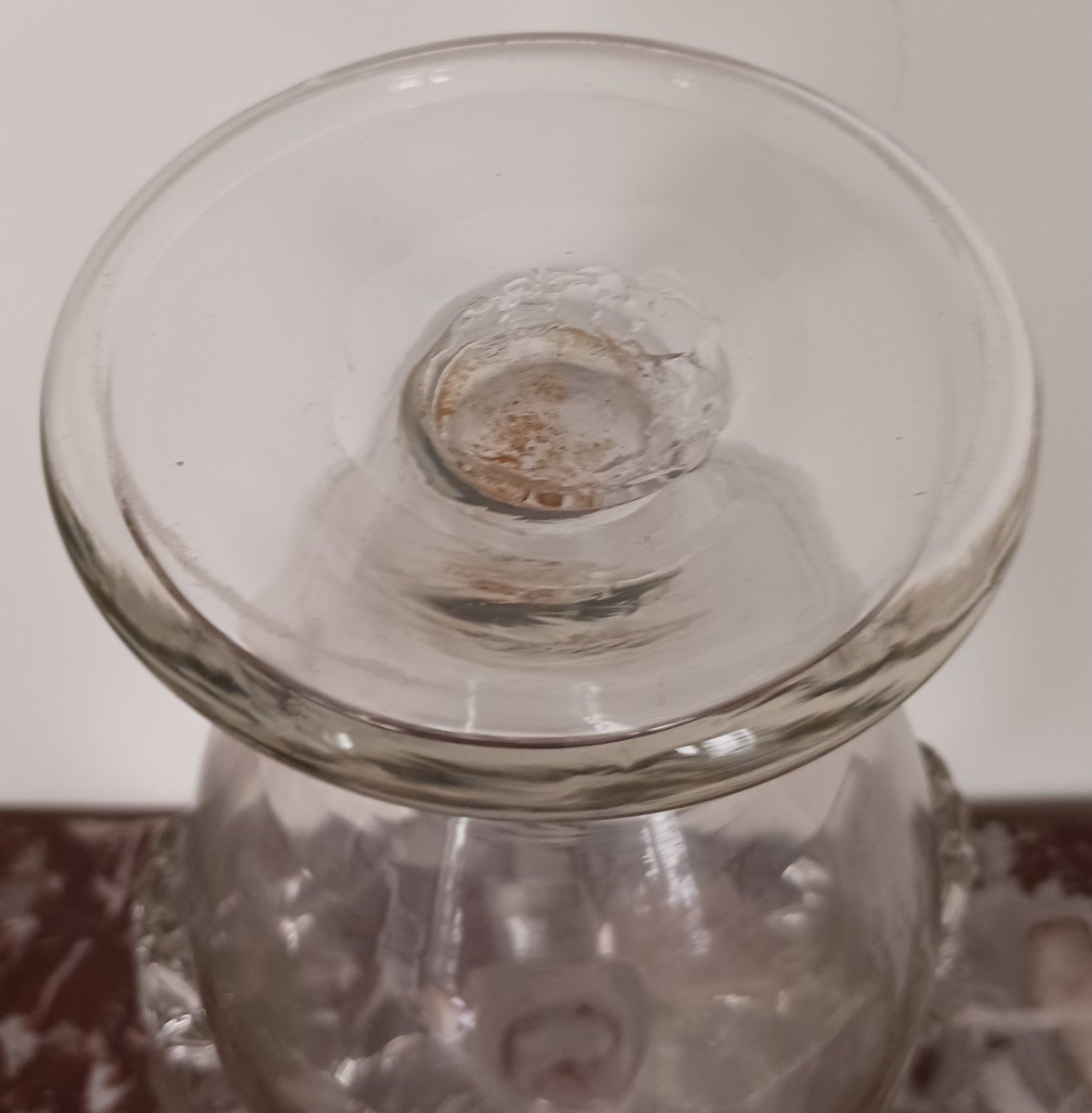Late 18th Century - Large Neoclassical Blown Glass Vase - Louis XVI-photo-2