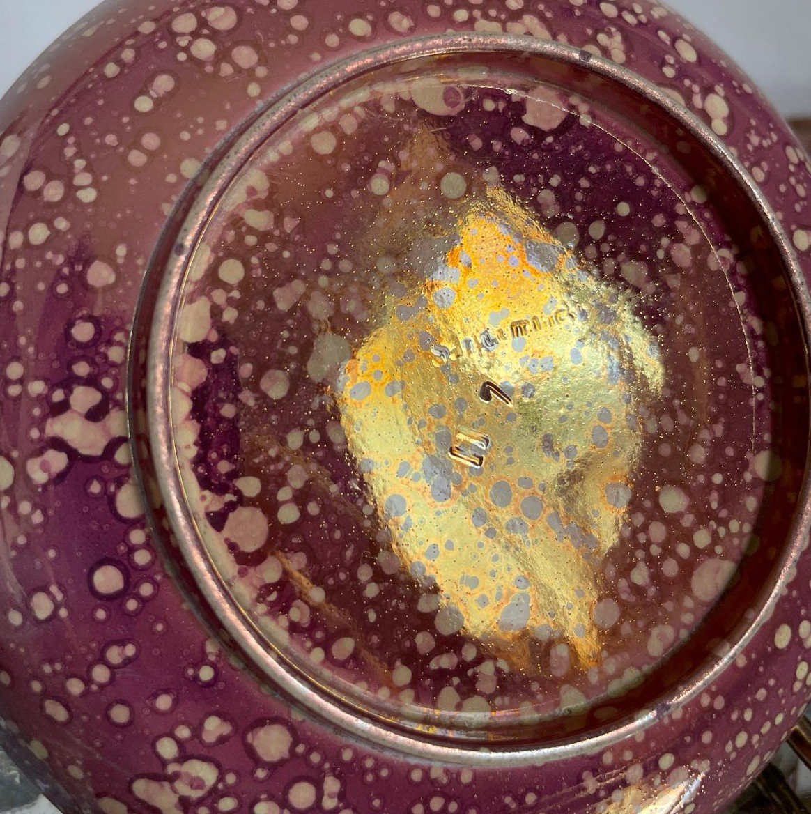 Sarreguemines, Circa 1830 - Two Burgos Ovoid Cups - Porphyry Earthenware-photo-2