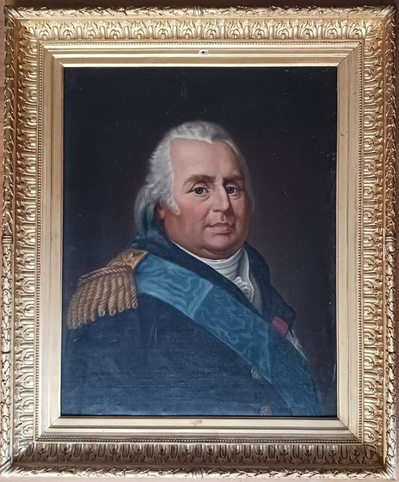 François Gérard, d'après - grand portrait en buste de Louis XVIII- Hst-photo-4