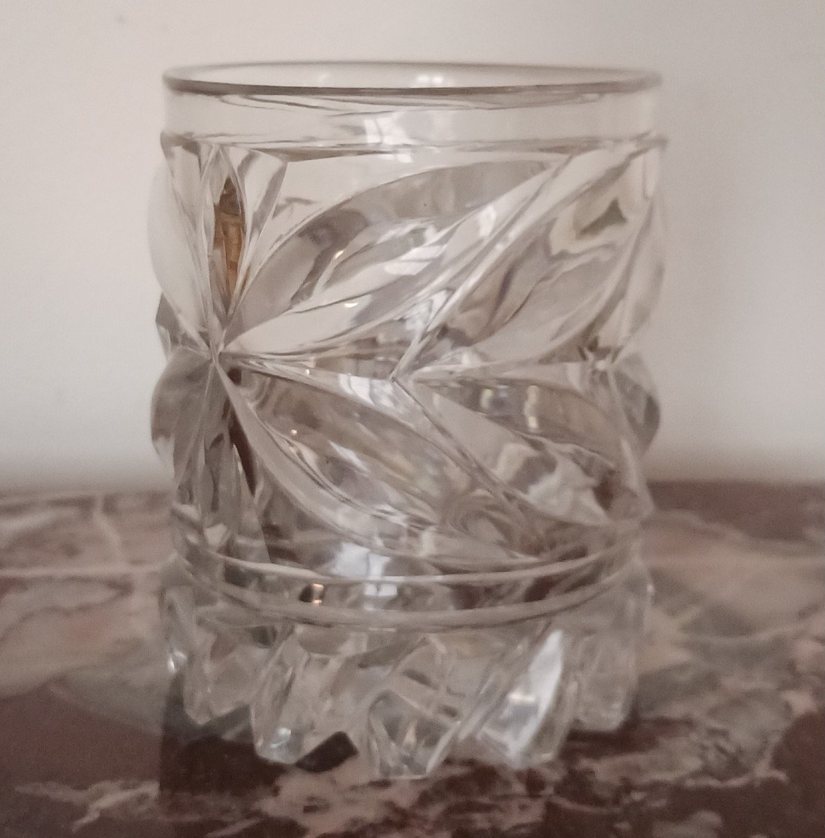 Baccarat (?), d'après Gayrard - gobelet avec cristallo-cérame de Charles X, vers 1830-photo-3