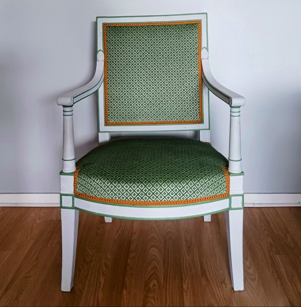 Jacob Desmalter - fauteuil Impérial - marques de Rambouillet et de Versailles - époque Empire-photo-2