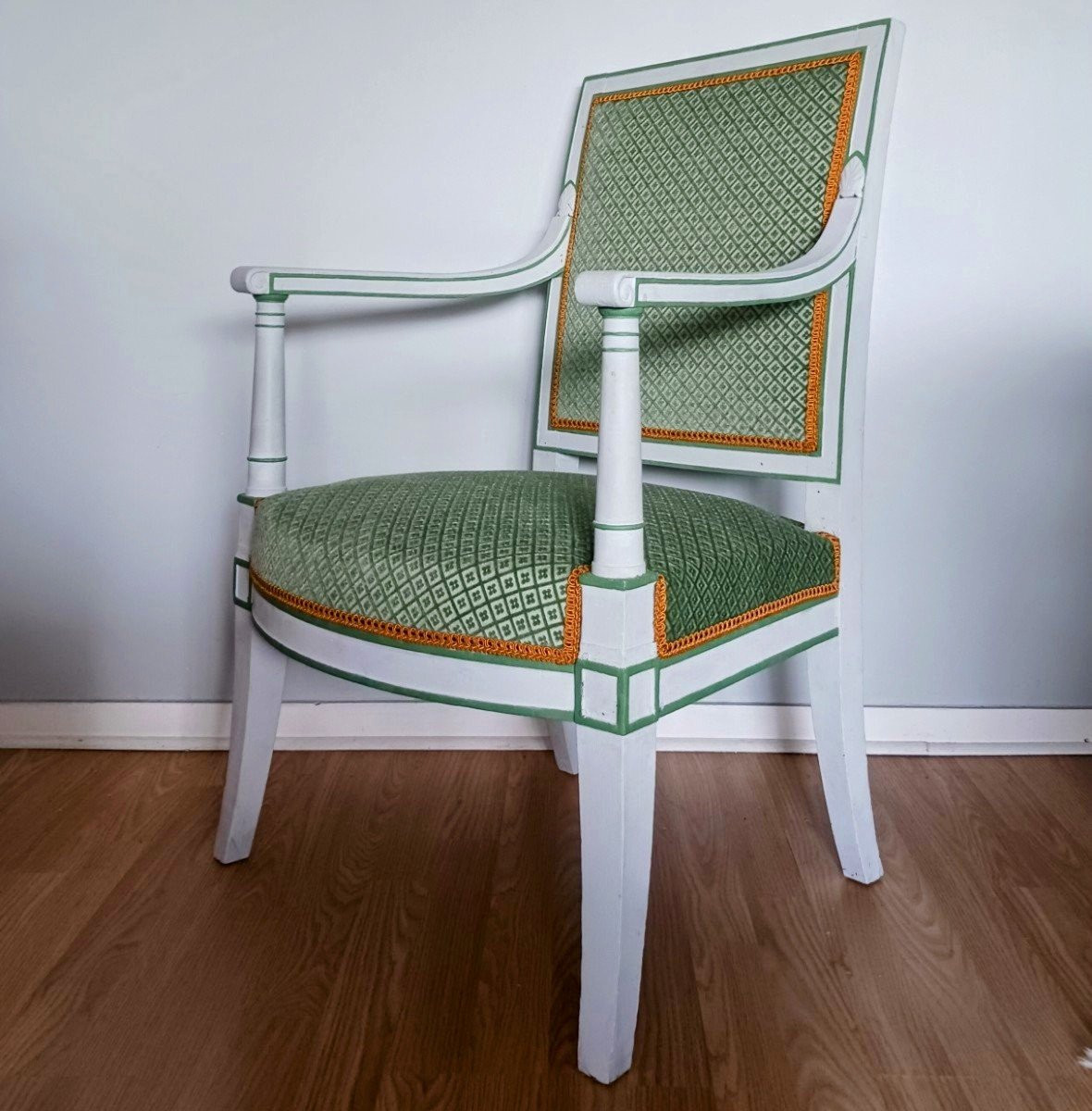 Jacob Desmalter - fauteuil Impérial - marques de Rambouillet et de Versailles - époque Empire-photo-3