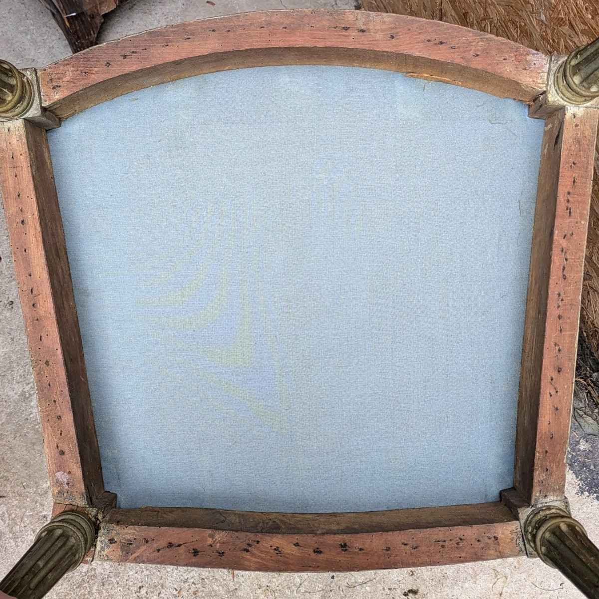 Jean Baptiste Lelarge III - Louis XVI Low Armchair  - Lacquered Beech-photo-6