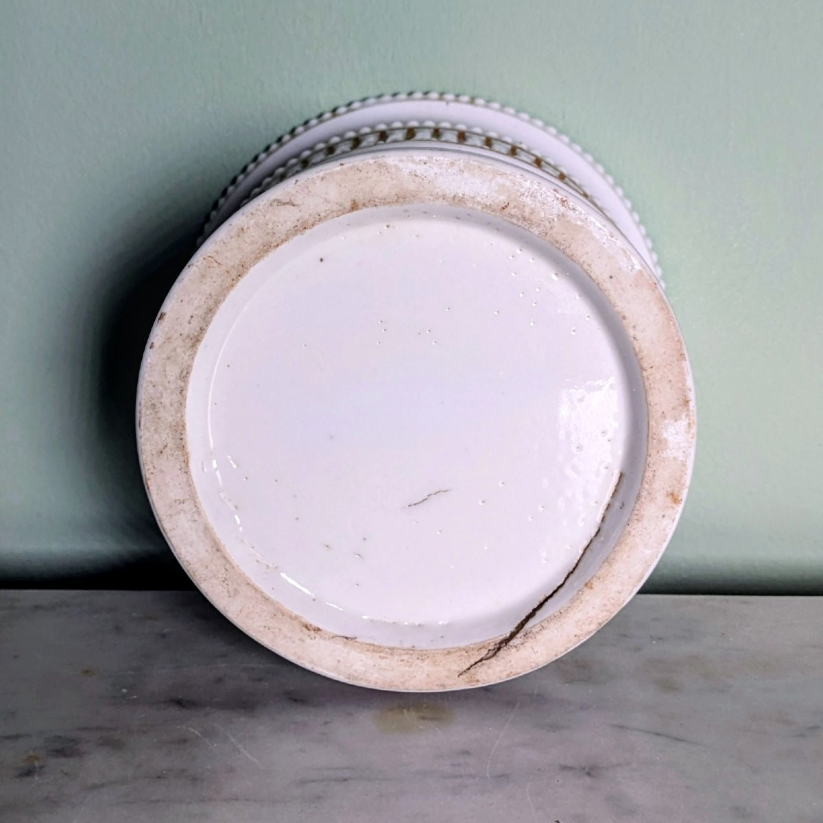 Paris, époque Empire, Restauration - encrier et porte-plume circulaire tripode -photo-2