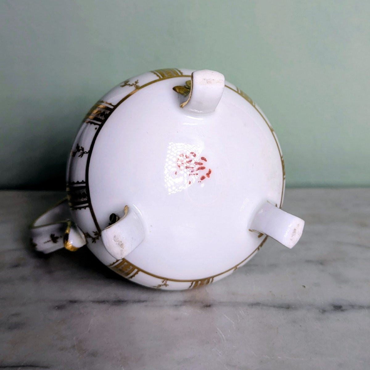 Clignancourt, Count Of Provence - Pot-bellied Porcelain Milk Jug - Circa 1780-photo-1