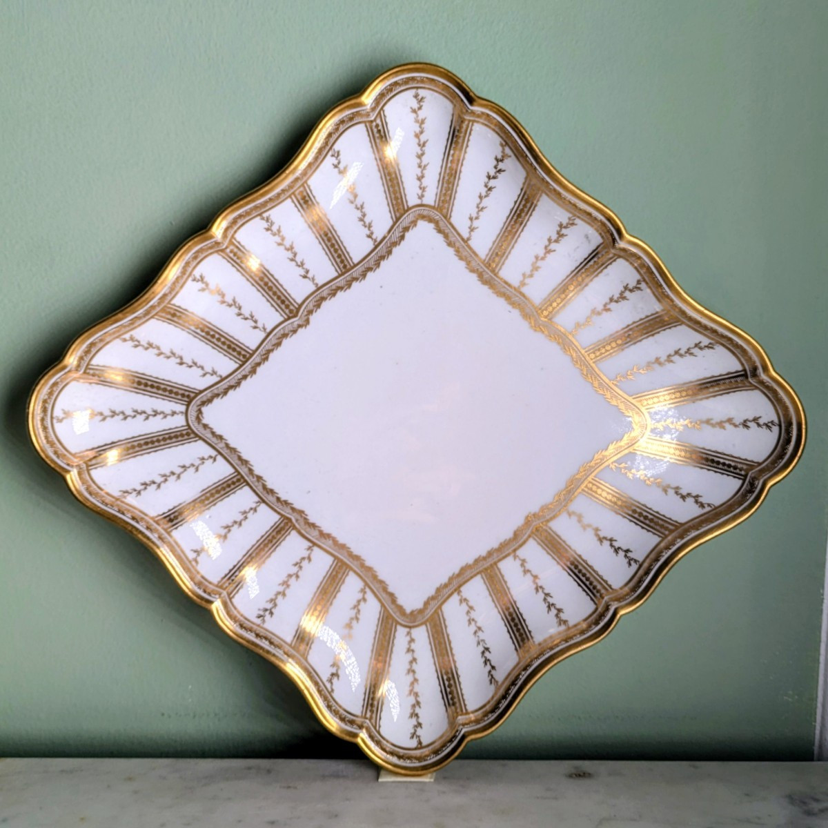 Clignancourt, Count Of Provence - Porcelain Tête-à-tête Tray - Circa 1780