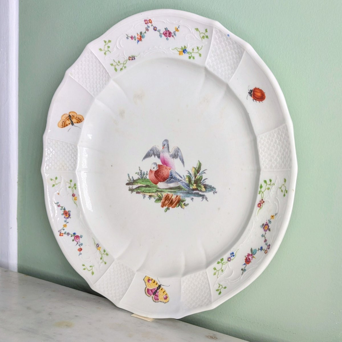 Fürstenberg Factory Circa 1760 - Table Plate - Ornithological Decoration - Porcelain-photo-4
