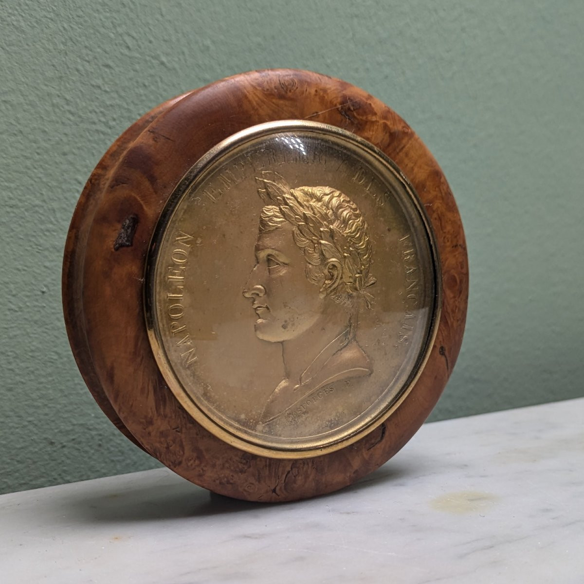 France, Louis Philippe Era - "return Of The Ashes" Box - Portrait Of Napoleon Wearing A Laurel Wreath-photo-3